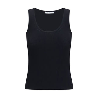 Black Viscose Tank Tops