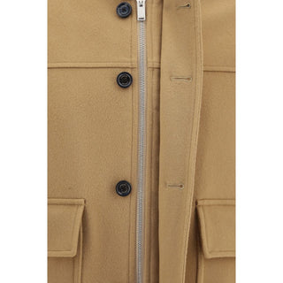 Beige Wool Oves Aries Full-Length Jacket