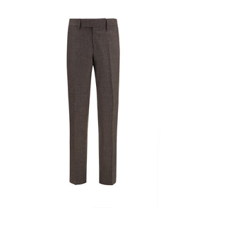 Pantalones de vestir de viscosa marrón