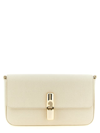 White Calfskin Crossbody Bag