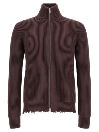 Brown Cotton Cardigan