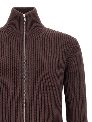 Brown Cotton Cardigan
