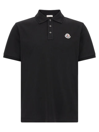 Black Cotton Polo Shirt