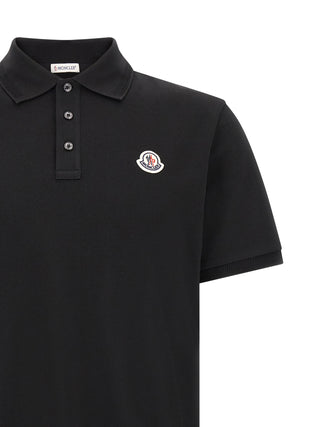 Black Cotton Polo Shirt