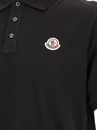Black Cotton Polo Shirt