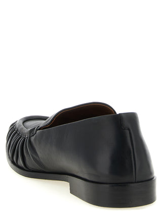 Black Calfskin Slip-On Loafers