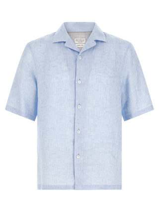 Blue Linen Blouse