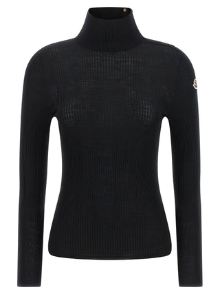 Black Virgin Wool Cardigan