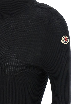 Black Virgin Wool Cardigan