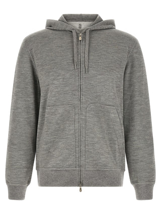 Sudadera de cachemira gris