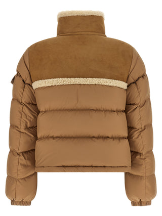 Beige Polyester Full-Length Jacket