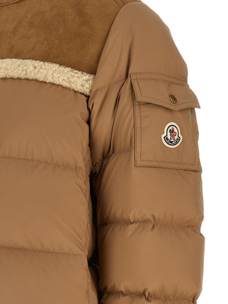 Beige Polyester Full-Length Jacket
