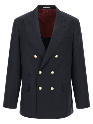 Blue Silk Blazer