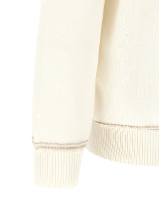 Beige Cotton Cardigan