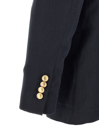 Blue Silk Blazer