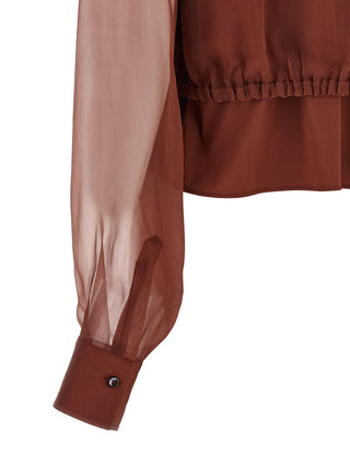 Brown Cotton Blouse
