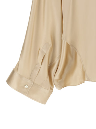 Beige Silk Blouse
