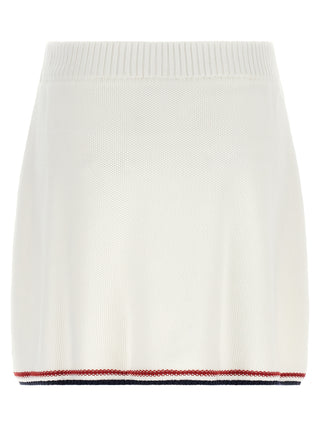White Cotton Long Skirt