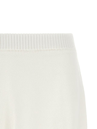 White Cotton Long Skirt