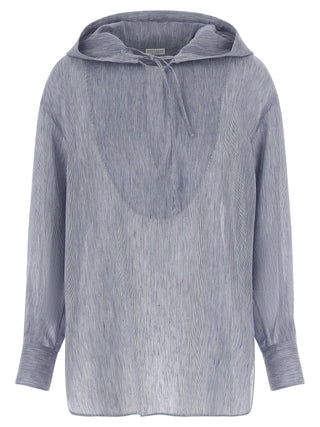Blue Linen Blouse