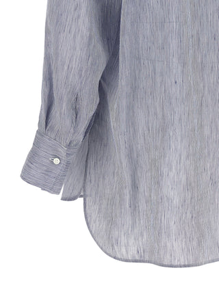 Blue Linen Blouse