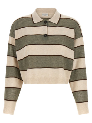 Multicolor Virgin Wool Polo Shirt