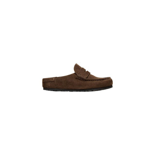 Brown Suede Leather Moccassin