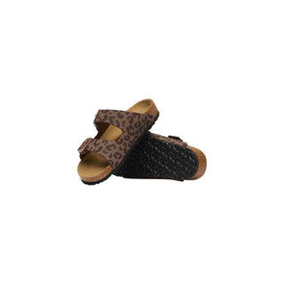 Brown Synthetic Flat Sandals