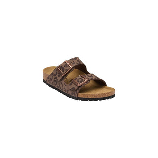 Brown Synthetic Flat Sandals