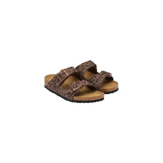 Brown Synthetic Flat Sandals