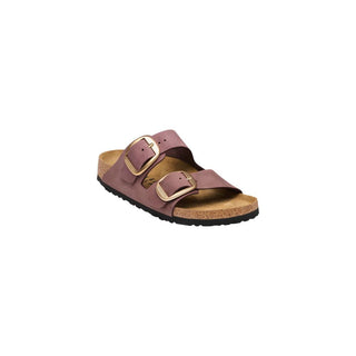 Sandalias planas de cuero multicolor