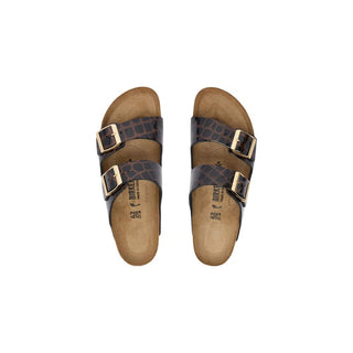 Black Leather Flat Sandals