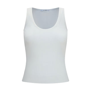White Viscose Tank Tops