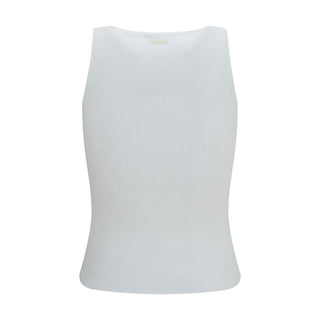 White Viscose Tank Tops