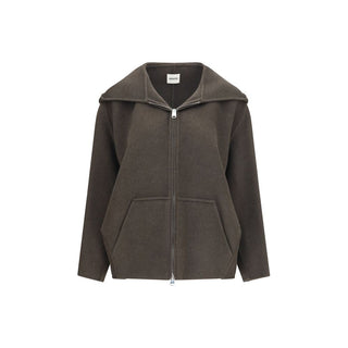 Bicolor Wool Oves Aries Full-Length Jacket