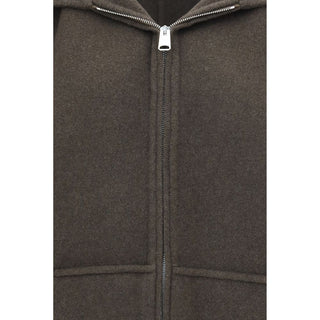 Bicolor Wool Oves Aries Full-Length Jacket