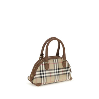 Bolso de mano de lona beige