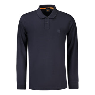 Blue Cotton Men's Polo