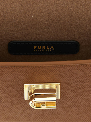Brown Calfskin Crossbody Bag