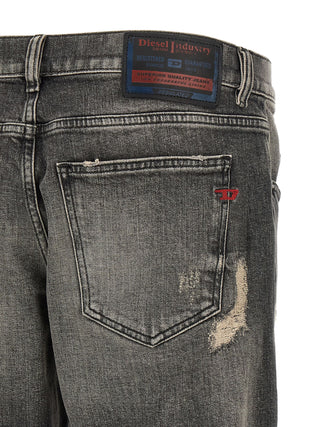 Gray Cotton Skinny Jeans