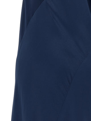 Blue Viscose Long Dress