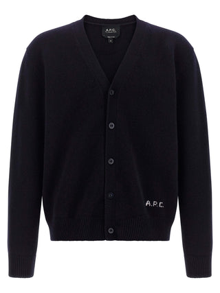 Blue Wool Cardigan