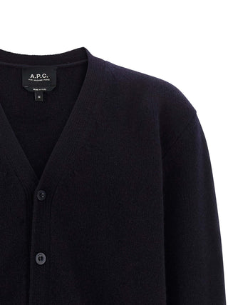 Blue Wool Cardigan