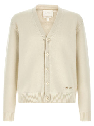 White Wool Cardigan