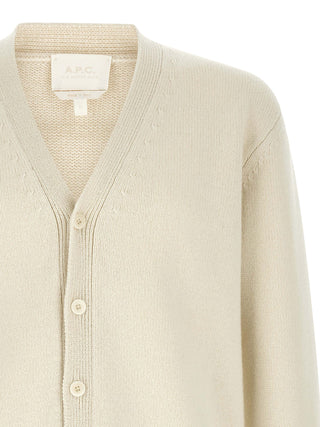 White Wool Cardigan