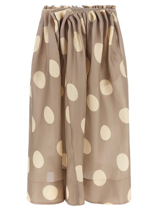Gray Silk Mini Skirt