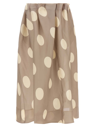 Gray Silk Mini Skirt