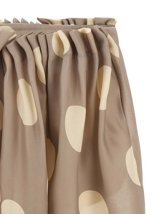 Gray Silk Mini Skirt
