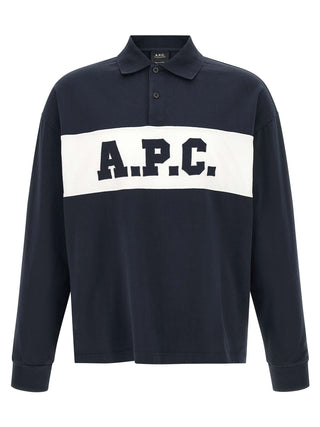 Blue Cotton Polo Shirt