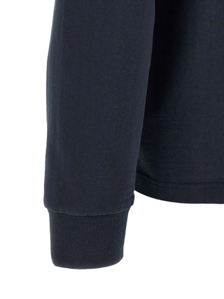 Blue Cotton Polo Shirt
